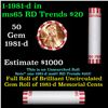 Image 1 : Shotgun Lincoln 1c roll, 1981-d 50 pcs Bank Wrapper.