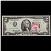 Image 2 : 1976 $2 Federal Reserve Note 1st Day of Issue, with Stamp Grades Gem CU