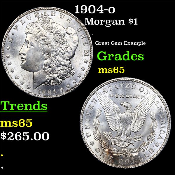 1904-o Morgan Dollar $1 Grades GEM Unc