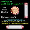 Image 1 : Shotgun Lincoln 1c roll, 1966-p 50 pcs Bank Wrapper.