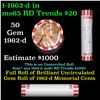 Image 1 : Shotgun Lincoln 1c roll, 1962-d 50 pcs Bank Wrapper.