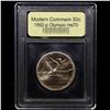 Image 2 : 1992-p Olympics Modern Commem Half Dollar 50c Graded ms70, Perfection By USCG