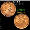 Image 1 : 1944-d Lincoln Cent 1c Grades GEM++ RB