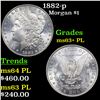 Image 1 : 1882-p Morgan Dollar $1 Grades Select Unc+ PL