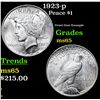 Image 1 : 1923-p Peace Dollar $1 Grades GEM Unc