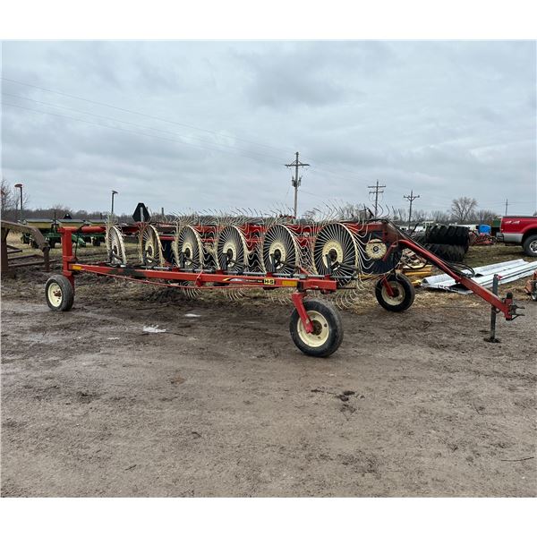 H&S Hi Capacity 12 wheel rake