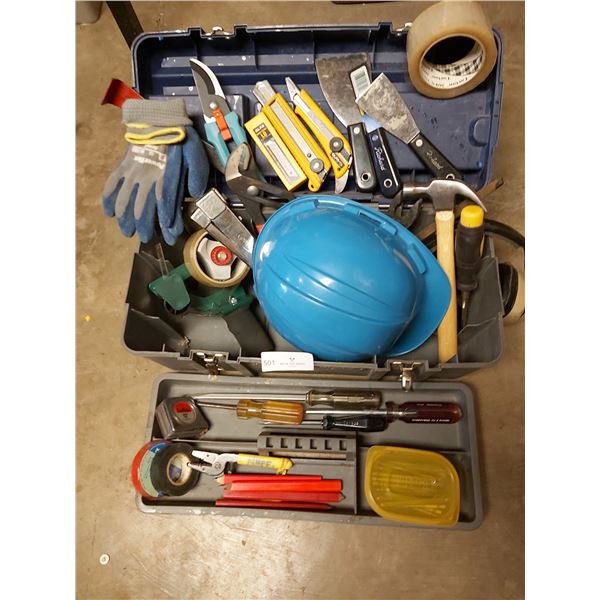 Starter Tool Box with Hard Hat