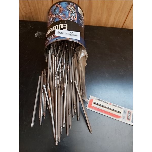 Large Assortment of Power Drill and Screwdriver bits