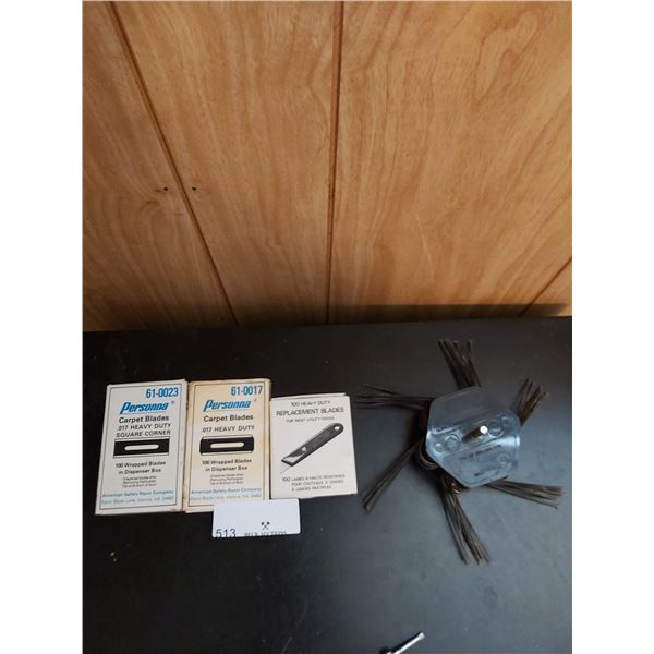 Vintage Rotary Scraper & Assortment of Replacement Blades