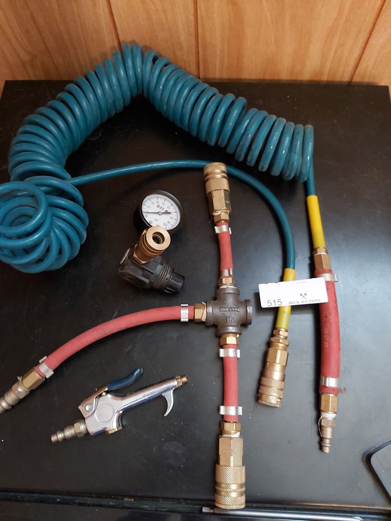 Assorted Air Compressor Hoses and Attachments