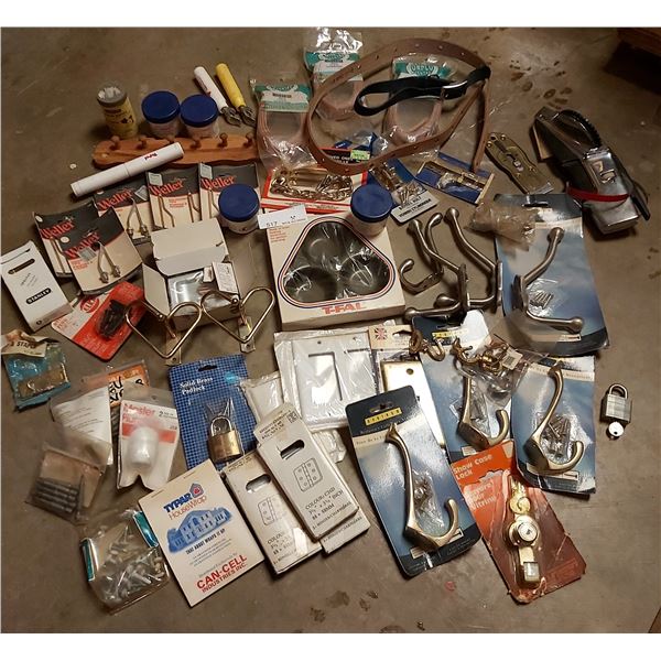 Dymo Labelling gun, hinges, hooks, door latches, locks, soldering tips, smoothing tips & much more!