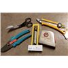Image 1 : Duckbill Napping Shears, Olfa Blade Cutter, Gardena Shears, Measuring Tape & More