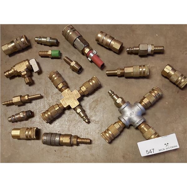 Large Assortment of Air Hose Fittings and More
