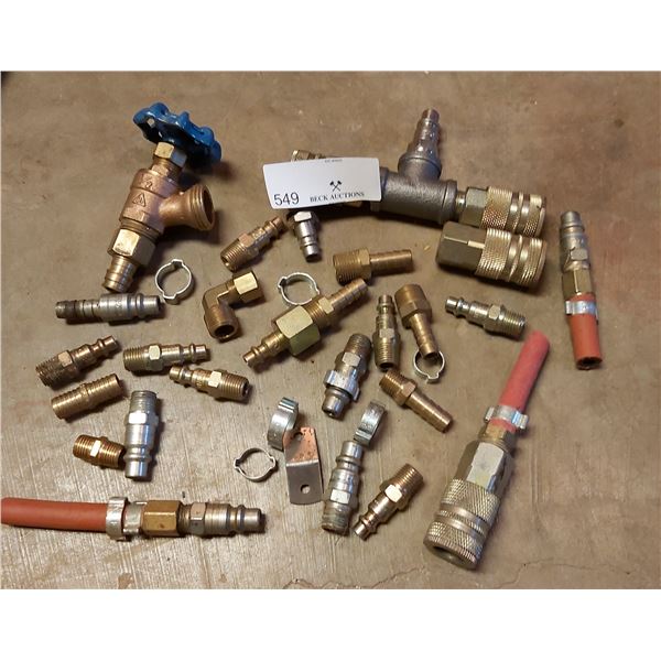 Large Assortment of Air Hose Fittings and More
