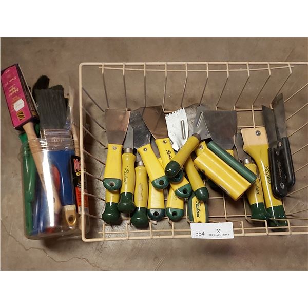 Assortment of Richard brand Scrapers and Paint Brushes - Beck Auctions Inc.