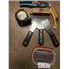 Image 2 : Assortment of Screwdriver bits, Tape Measure, Gardena Pruners, Scrapers, Olfa Knife & more