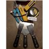 Image 3 : Assortment of Screwdriver bits, Tape Measure, Gardena Pruners, Scrapers, Olfa Knife & more