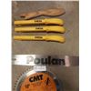 Image 2 : 3 Samona Push Sticks, 10"   Finish Compound Miter Blade and Chainsaw part 18"