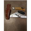 Image 1 : Roberts Cushion Back Cutter Model 10, Olaf Utility Knife & Utility Knife Holster