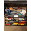 Image 2 : Rubbermaid Plastic Tool Box with Contents