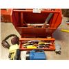 Image 1 : Wooden Tool Box with Contents