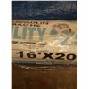 Image 2 : Brand New 16' x 20' Utility Tarpaulin & 2 Smaller Tarps