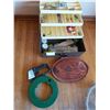 Image 2 : Greenlee 438-5 Steel Fish Tape 50' x 1/8", Tackle Box with Contents & More