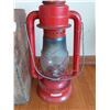 Image 2 : Vintage Lantern,  Red Dietz Crescent No. 70 & Vintage Wooden Box