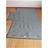 Image 1 : 2 Outdoor Rubber Backed Rugs (Large 96" Long x 56" Wide) & Large Outdoor Shelter Wall