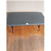 Image 1 : Plastic Topped Folding Table with Adjustable Legs 47 1/2" Long x 23 1/2" Wide, Height Adjustable