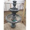 Image 1 : Garden Fountain (Not Tested) 31" in diameter x  52: High