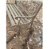 Image 3 : Decorative Iron Back and Leg Garden Bench, Needs some TLC