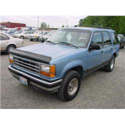 91 FORD EXPLORER 4X4 4DR EXMT.                                        