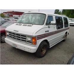 89 DODGE RAM CONVERSION 150 VAN EXMT.                                 