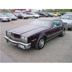 85 OLDSMOBILE TORNADO 2DR EXMT.                                       