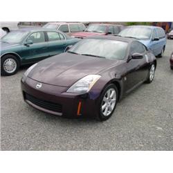 *03 NISSAN 350Z 6SPD 2DR 7,646 ACTUAL                                 