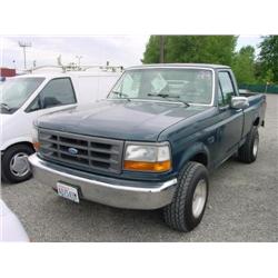 93 FORD F150 4X4 P/U EXMT.                                            