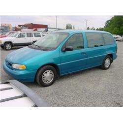 96 FORD WINDSTAR GL VAN 110,302 ACTUAL                                