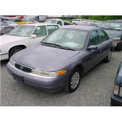 95 MERCURY MYSTIQUE 4DR PREV INS CLAIM 107,374 ACTUAL                 