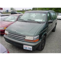 93 PLYMOUTH GRAND VOYAGER SE VAN EXMT.                                