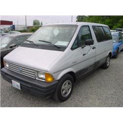 87 FORD AEROSTAR XL VAN EXMT.                                         