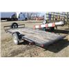 Image 2 : 8 x 14 tilt deck trailer, 15 wheels, 3500 lb, single axle