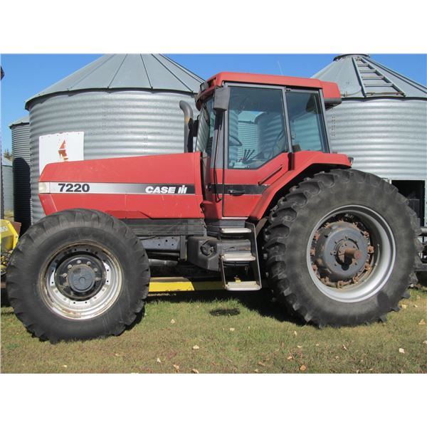 1996 Case 7220 FWA Tractor CAHR, 20.8x42 rear, 16.9x30 frt, 4 hyds. #JJA0088011, showing 13,129 hrs,