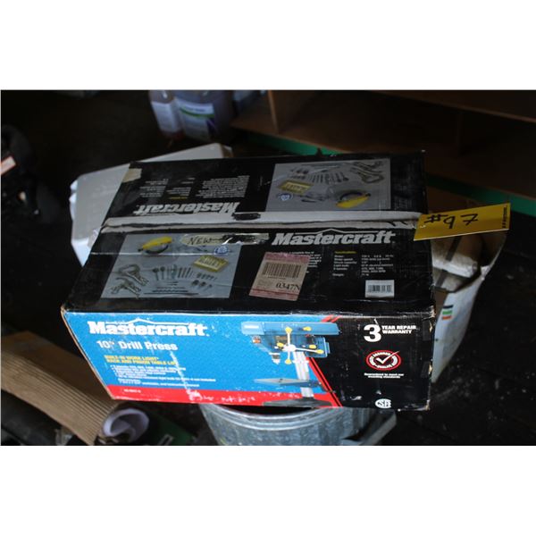New 10" Mastercraft drill press