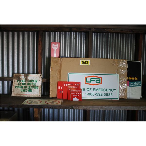 Approx. 9- Assrt. Signs