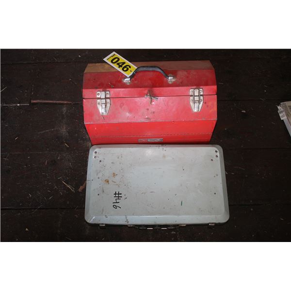 Metal tool box and camp stove