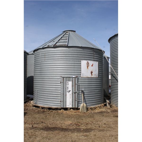 4 Ring Chief Westland grain bin (floor is fair) All bins to be removed by July 1st/2023