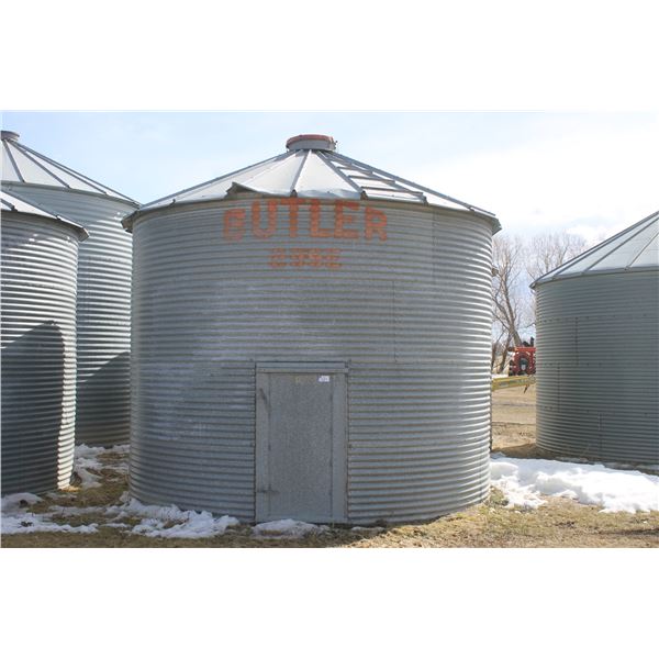4 Ring Butler grain bin (floor is fair, the grain does not go with the bin) All bins to be removed b