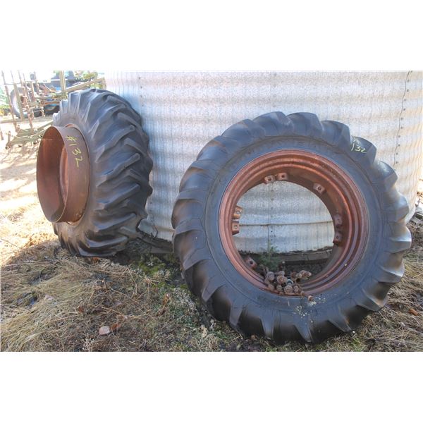 2- 18.4 x 34 tires and rims