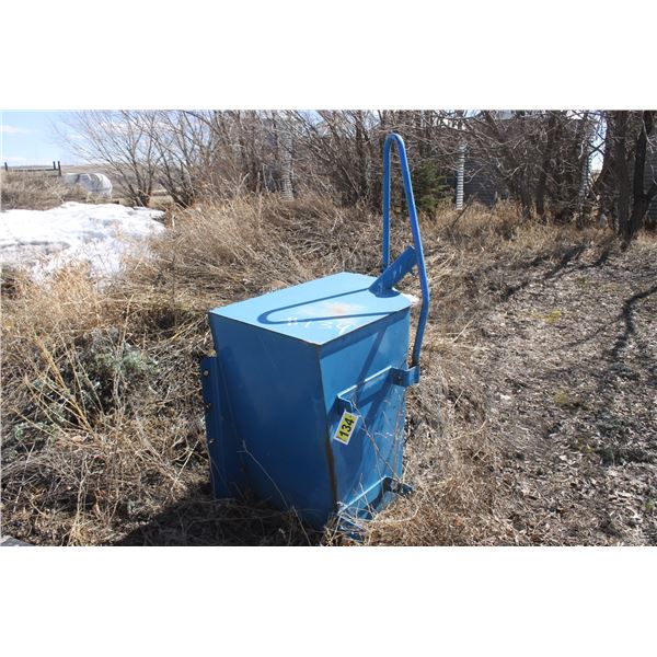 1- Used fuel tank, blue, from versatile tractor
